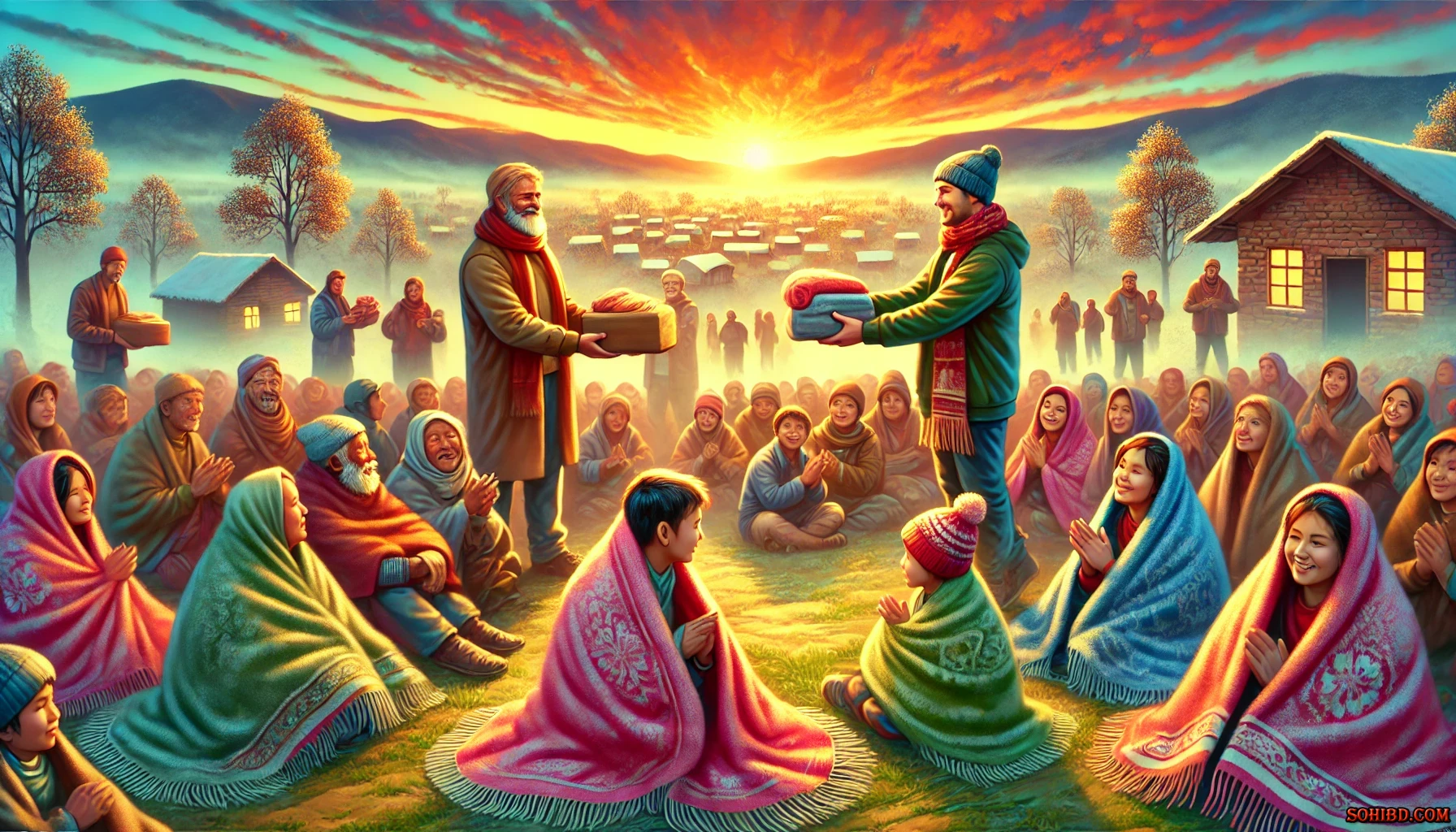 শীতার্ত মানুষের পাশে দাঁড়াই  সাহায্যের হাত বাড়িয়ে