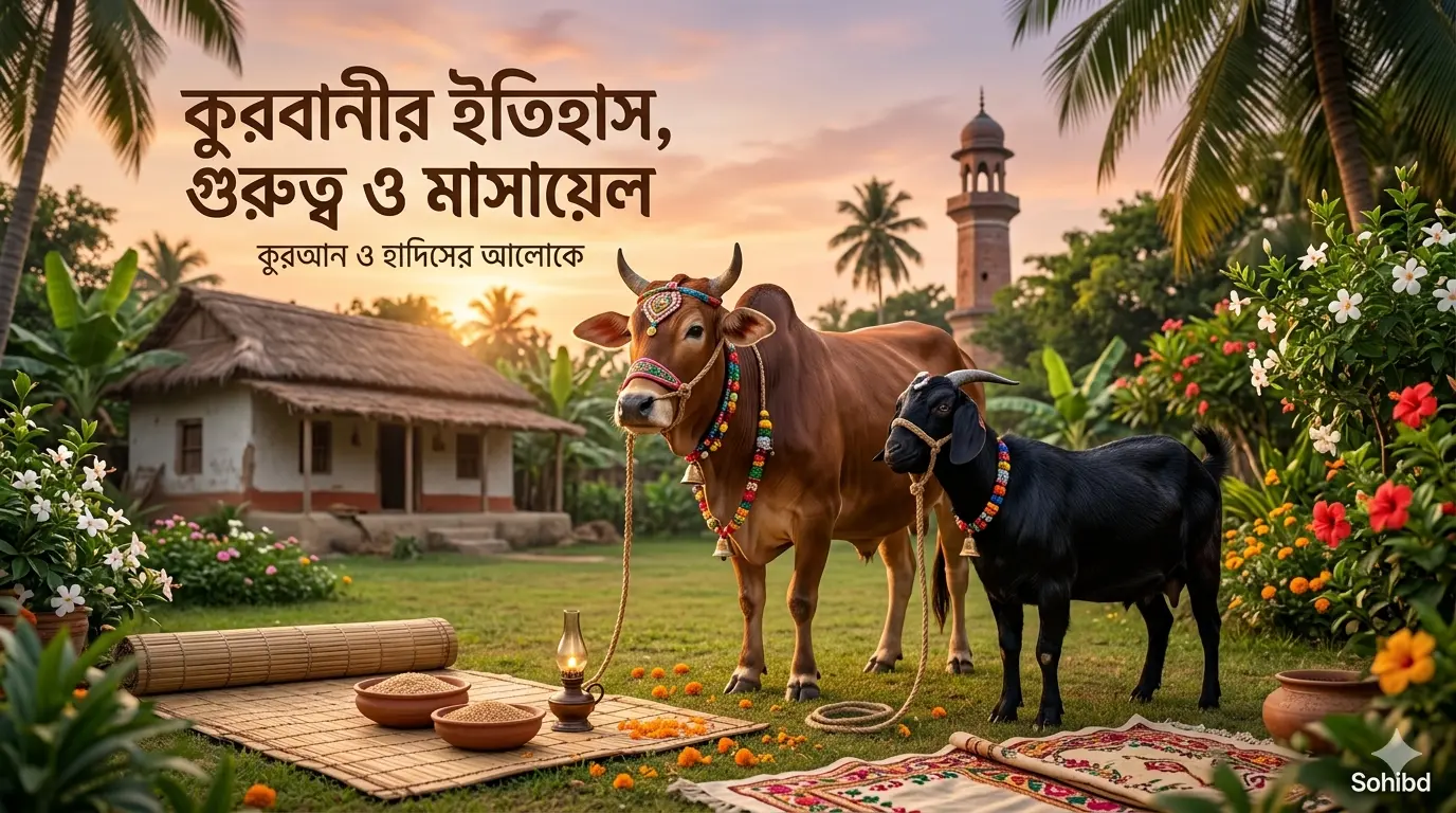 কুরবানী সম্পর্কে কুরআন ও হাদিসের আলোকে ফজিলত বর্ণনা  ও নিয়মাবলী